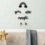 Wallity You're Magic Escultura de Pared de Metal Negra